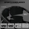KALIYADI Polarized Sport-Sunglasses-Men Cycling Sunlasses: Lightweight Running Sun Glasses UV400