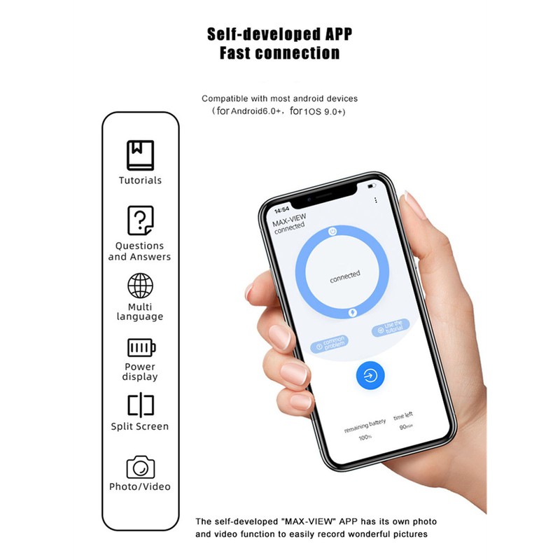 Wireless WiFi Camera Microscope for Phone 50‑1000X Portable Handheld USB