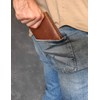 Wildery® #WI108C Men's Leather Wallet with RFID Protection in Portrait