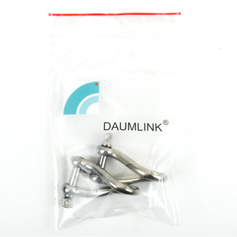 DAUMLINK® Aisi 316 A4 Round Shackles Twisted Material Stainless Steel
