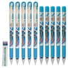 SmoothFlow Ballpoint Pens, BLUE, Fine Point (0.7mm), Pack of 10,