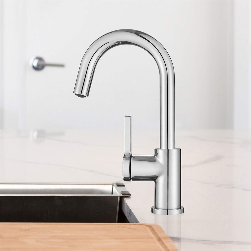 AguaStella AS1010CH Chrome Bar Faucet or Prep Kitchen Sink Faucet
