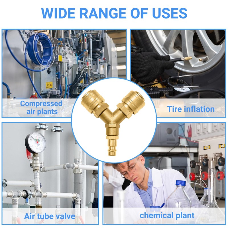 Compressed Air Distributor 2-Way Compressed Air Switch with 2 Compressed
