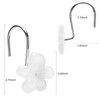 Cute Flower Shower Curtain Hooks, Glow in The Dark, Pretty