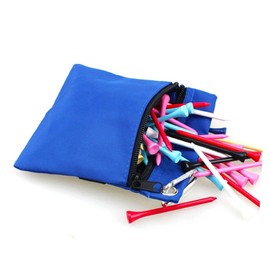 Totority Golf Tee Pouch Durable Waist Bag for Easy Carrying Reusable Golf Ball Holder with Zipper Closure Practical Golfing Accessory for All Small Balls