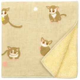 Hamamonyo Washed Towel Handkerchief Japanese Taupe