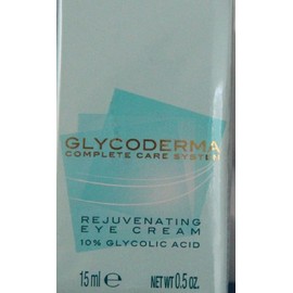 Glycoderma Complete Care System Rejuvenating Eye Cream ~ 10% Glycolic Acid 0.5 oz (15 ml)