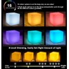 8-in Solar Cube Light Outdoor Waterproof, 16 Colors Illuminate Cube