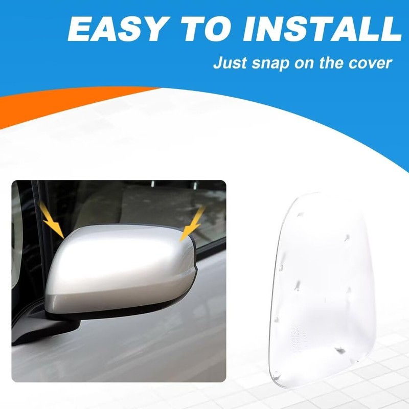 Car Door Rearview Mirror Cover Cap Housing Protective Cover For