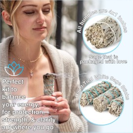JL Local 25 Wholesale White Sage Smudge Sticks for Cleansing, Purifying &