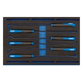 Draper 63494 Long Reach Hook and Pick 6 Piece Set in 1/4 Drawer Eva Insert Tray