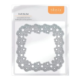 TONIC STUDIOS #4677  e - TONIC STUDIOS METAL CUTTING DIE - STARBURST SQUARE SET