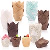 KNFFSAAJL Paper Muffin Liners 300PCS, Tulip Cupcake Liners, Greaseproof, Disposable,