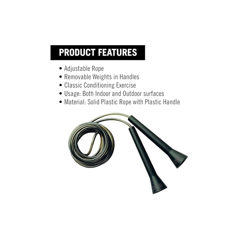 Cuerdas para Saltar Everlast De Plástico Speed Rope Negro
