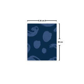 Le Jardin du Lin Printed Cotton Bags with Drawstring, Shopping Bag, Fabric Bag, Fabric Bag, Vegetable Bag, Reusable, Environmentally Friendly, Multipurpose, Foldable, Size: 30 x 40 cm