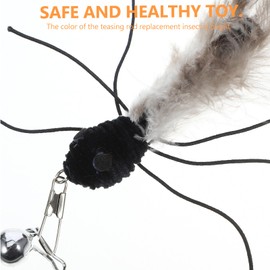 Toddmomy 3pcs Kitten Toys Cat Wand Toys for Indoor Cats Plush Cat Toys Wand Cat Wand Toys