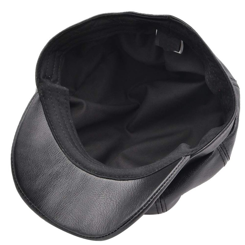 Yosang Fashion Men's Leather Classic 8 Panel Gatsby Newsboy Ivy