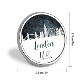 BESTORLOVE Pins Bulk Set Enamel Pins UK London Skyline Pins For Backpacks State Pride Visitor Button Pins Nation's Capital Artistic State Town Fashion Accessory For Backpacks Decor