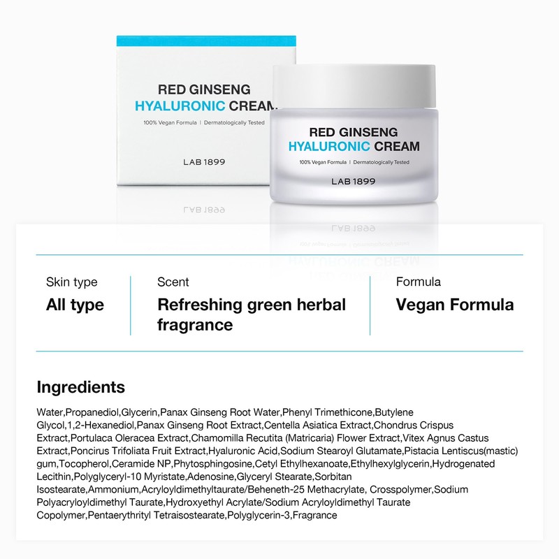 Donginbi LAB 1899 Red Ginseng Hyaluronic Cream - Deep Hydrating