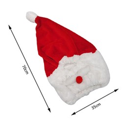 shamjina Motorcycle Helmet Cover Plush Full Face Helmet Protective Cover, Women,Outdoor,Flannel Dust Cap,Santa Claus Xmas Hat Decor