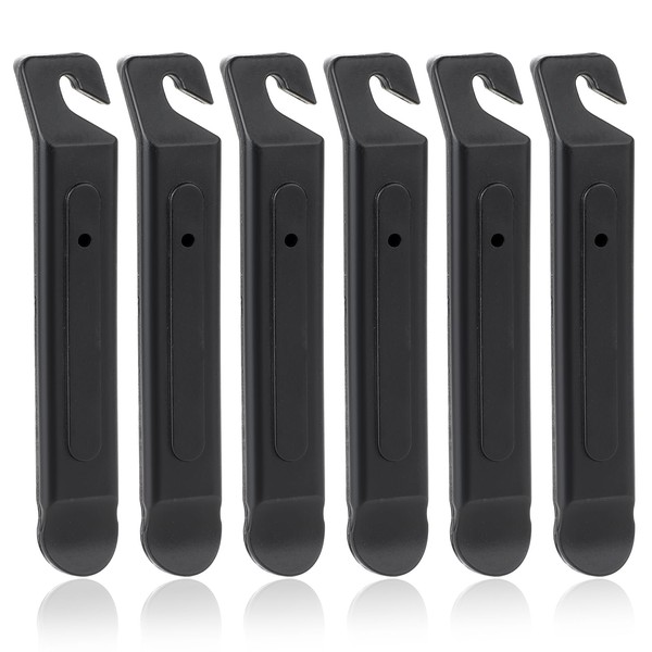 Prasacco Pack of 6 Tyre Levers Bicycle, Black Plastic Bicycle
