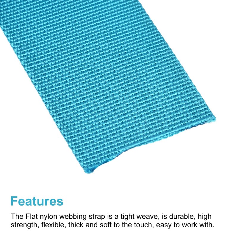 sourcing map Flat Nylon Webbing Strap 1.5 Inch 10 Yards