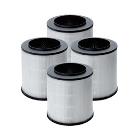 Nispira 12030 Replacement Filter for Clorox Air Purifier 11030 11031 Medium Room 3-in-1 True HEPA Activated Carbon Removes Smoke, VOCs, Odor. 4 Packs