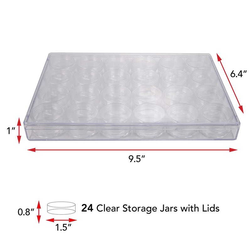 The Beadsmith Personality Case - Clear Storage Organizer Box, 9.5