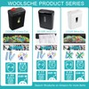 Woolsche Paper Shredder,10-Sheet Cross Cut with 3.43-Gallon Basket, P-4 Security