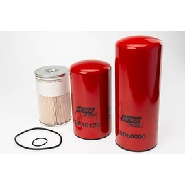 Baldwin BK6118 Filter Service Kit – Compatible with Cummins ISX & X15 Engines – Includes BD50000 Oil Filter, PF9814 Fuel/Water Separator, BF46129 Fuel Filter