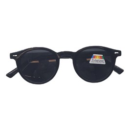 SydeStyle Polarized Bifocal Sunglasses Reading Glasses for Men Women Round Oval Circle Outdoor Pickleball Sun Readers UV100 Block (Black, 2.50, x)