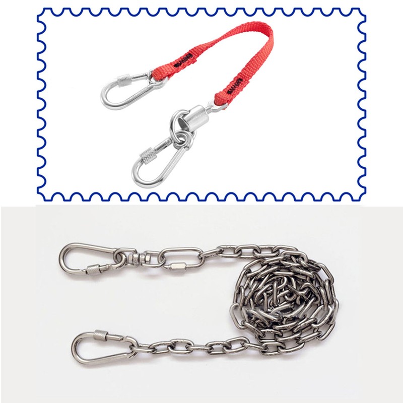 2pcs Stainless Steel Locking Clip Outdoor Camping Locking Buckle for