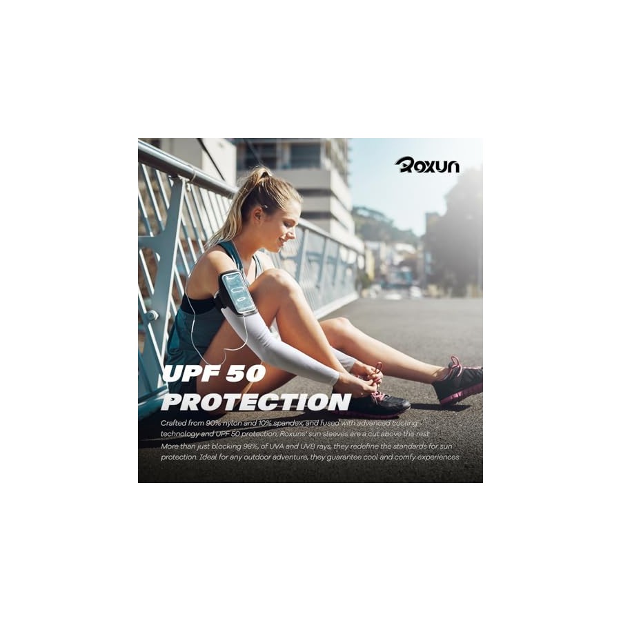 Roxun Cooling Arm Sleeves - UV Protection & Compression