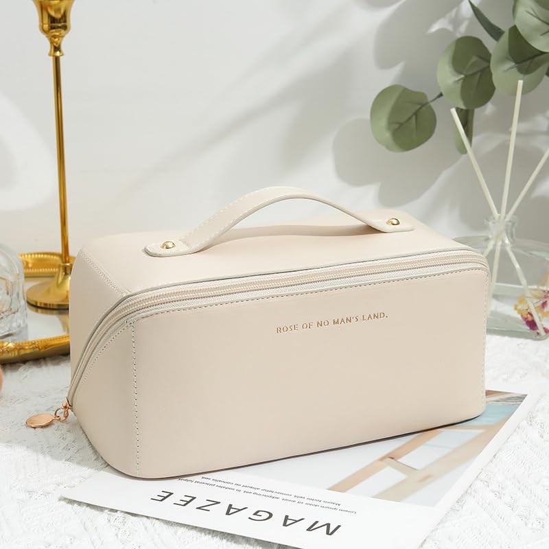 Travel Makeup Bag,Large Capacity Cosmetic Bags for Women,Waterproof Portable Pouch