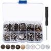HexinYigjly 50 Pcs Jean Buttons Replacement No Sew, 17mm Replacement
