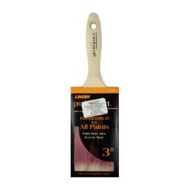 Linzer 0300 Pro Impact 1160 Varnish and Wall Brush, 3 in Width, Chiseled Polyester Blend, 3"