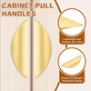 sourcing map 6 Pack Half Moon Cabinet Pull, 1.26" Hole