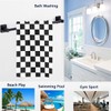 Naanle Simple Style Black and White Racing and Checkered Pattern