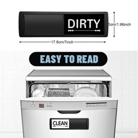 Dirty Clean Dishwasher Magnet, Dishwasher Clean Dirty Sign, Dishwasher Magnet for Kitchen Organization and Storage Necessities (Arrow)