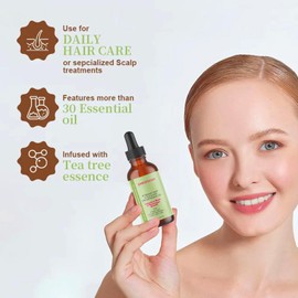 NARTAIL Rosemary Oil for Hair Growth Organic,100% Pure Organic Curly Damaged Hair,Rosemary Essential Oils Dry Itchy Scalp Improves Blood Circulation Thicker Stronger 60ML