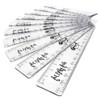 Transparent Metric Rulers 15cm - 150mm Shatterproof Plastic Clear Rulers