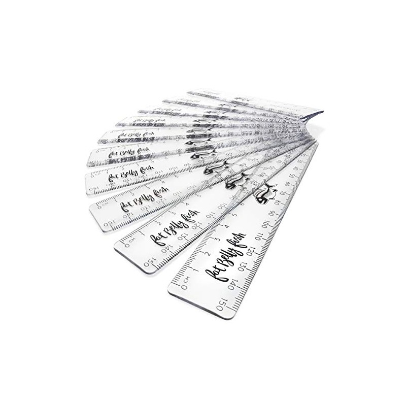 Transparent Metric Rulers 15cm - 150mm Shatterproof Plastic Clear Rulers