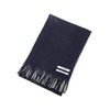 Spade w211 Men's Striped Scarf, Reversible Made in Japan, Front: