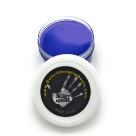 Blue to Violet Magic Paint Color Changing by Body Heat Thermochromic Fabric Paint Temperature Reactive for DIY Color Changing T-Shirts Shoes Arts Crafts Science Experiments