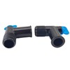 Pair Exhaust Manifold 90 Degree Fitting Drain Plug Elbow Replace
