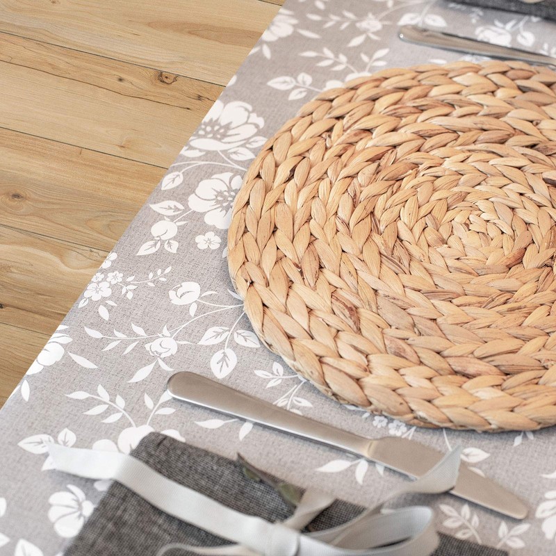 Dehaus® Round Placemats - Set of 6, 30cm Water Hyacinth