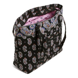 Vera Bradley Cotton Vera Tote Bag, Twilight Vines