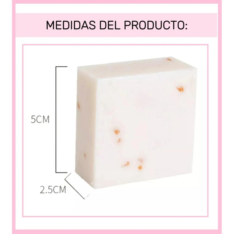 Jabón Arroz Tailandés Aclara Piel Exfolia Quita Manchas