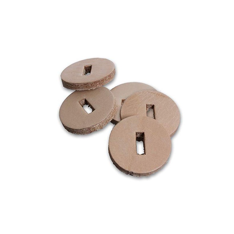 Spacer Washers- Leather Washers for Knife Handles-Oval or Round (25