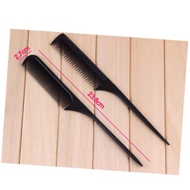 Mikinona 4pcs Set Fiber Combs Hair Comb Hair Shearing Tool Anti-static Combs Black